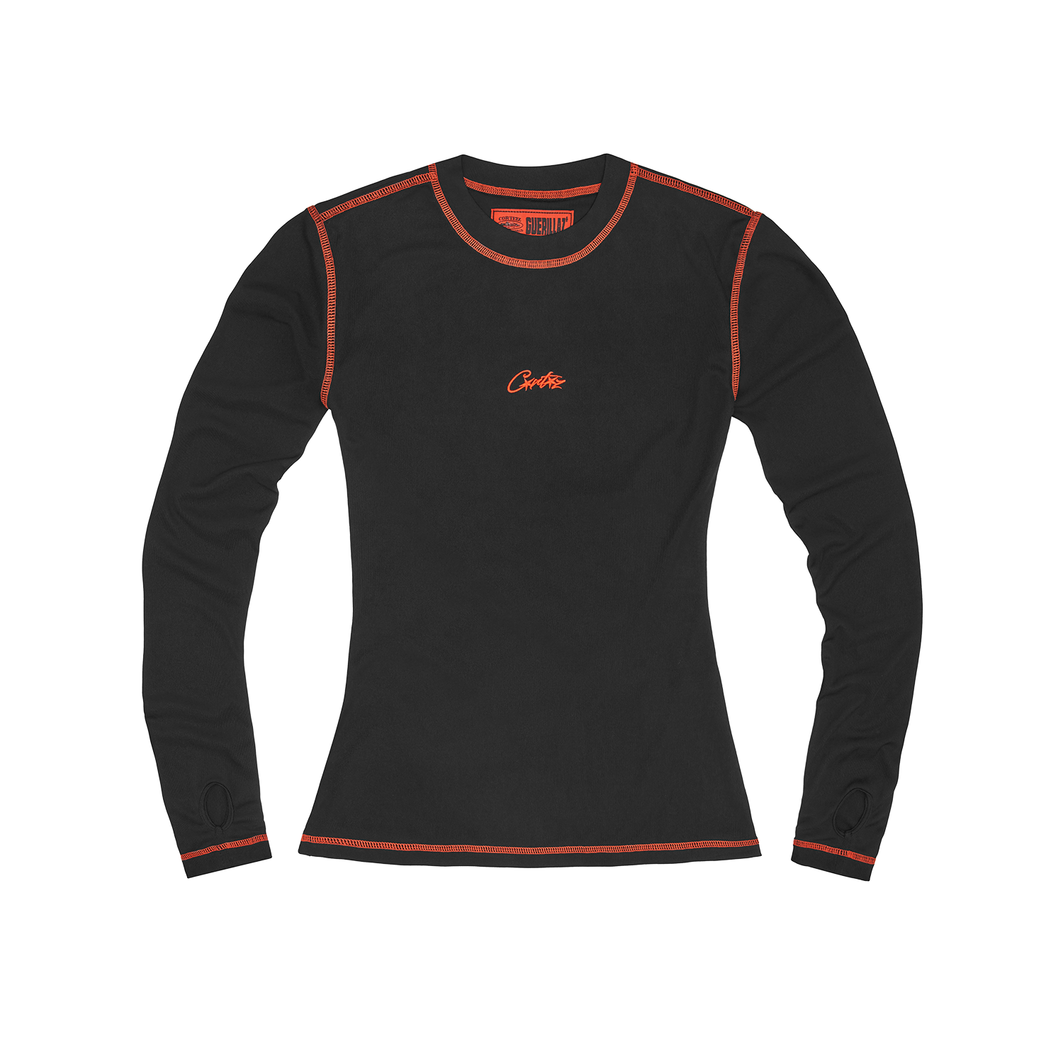 WOMENS MESH LONGSLEEVE [BLACK & RED]