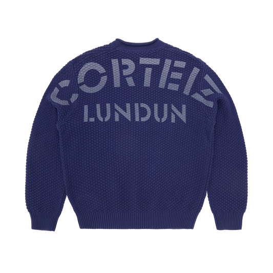 GUERILLAZ KNIT SWEATER [NAVY]