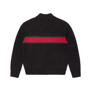 LUX KNIT ZIP UP [BLACK]