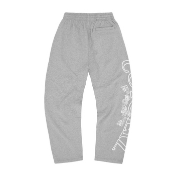 SUPERIOR ROYALE OPEN HEM SWEATPANT [HEATHER GREY]