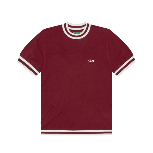 DEALA KNIT TEE [BURGUNDY]