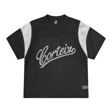 OPEN MESH PANEL JERSEY [BLACK/WHITE]