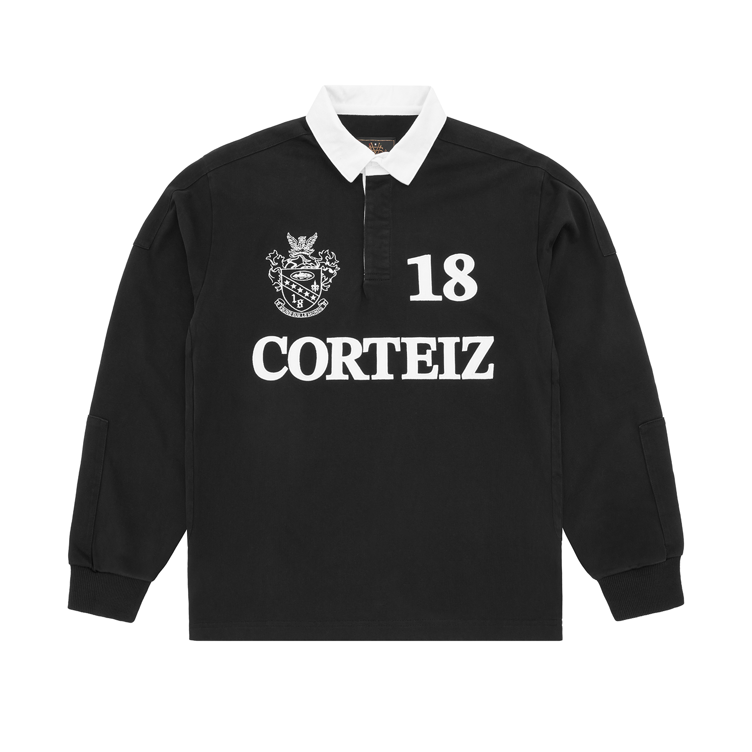 PANELLED RUGBY [BLACK]