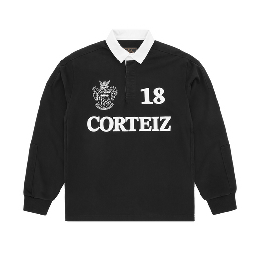 PANELLED RUGBY [BLACK]