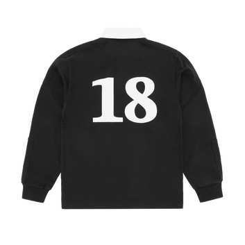 PANELLED RUGBY [BLACK]