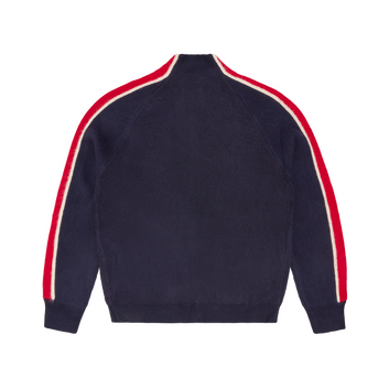 MULTI STRIPE KNIT ZIP UP [NAVY]