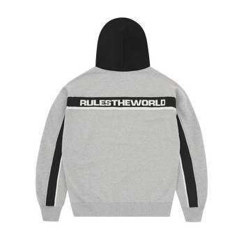 RIBBED SPORTEIZ ZIP HOODIE [HEATHER GREY]