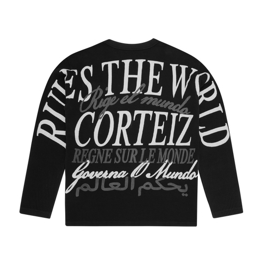 WORLDWIDE WAFFLE THERMAL [BLACK]