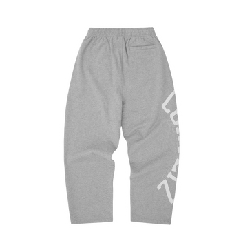 LUNDUN STITCH OPEN HEM SWEATPANT [HEATHER GREY]