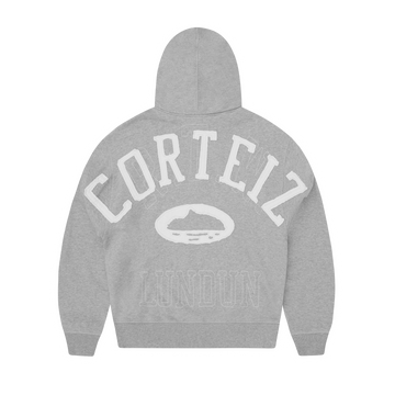 LUNDUN STITCH ZIP HOODIE [HEATHER GREY]