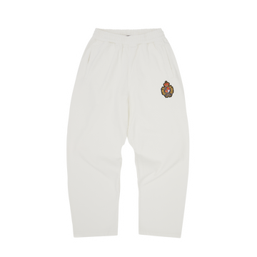 ROYALE CREST OPEN HEM SWEATPANT [CREAM]