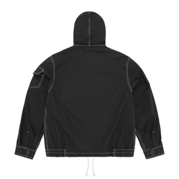 SHIELD CREST TWILL JACKET [BLACK]