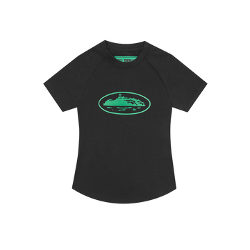 ALCATRAZ BABY TOP [BLACK & GREEN]