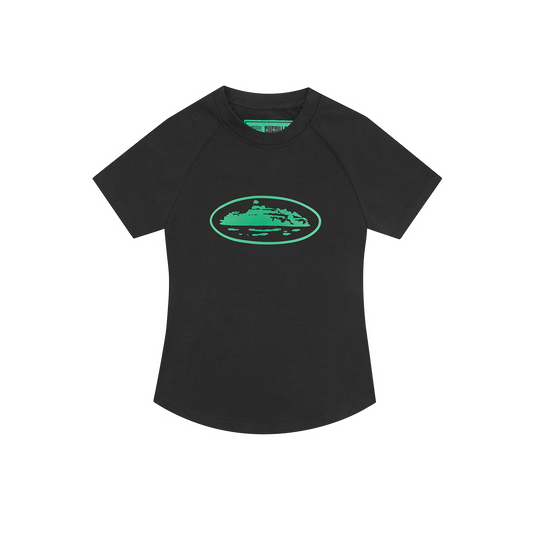 ALCATRAZ BABY TOP [BLACK & GREEN]