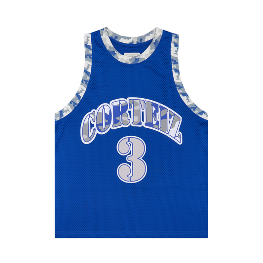 STENCIL CAMO BBALL JERSEY [ROYAL BLUE]