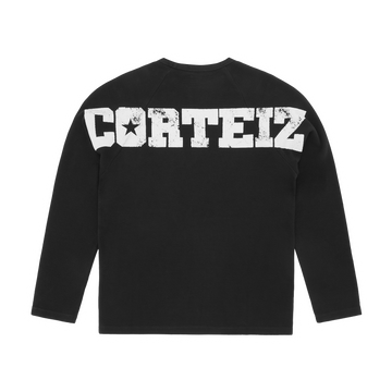 STAR RAGLAN WAFFLE THERMAL [BLACK]