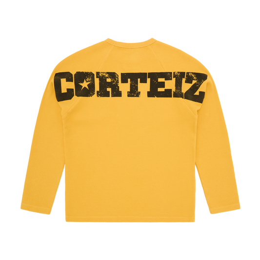 STAR RAGLAN WAFFLE THERMAL [YELLOW]