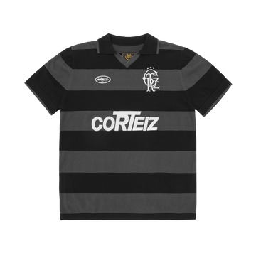 STRIPED KNIT JERSEY [BLACK]