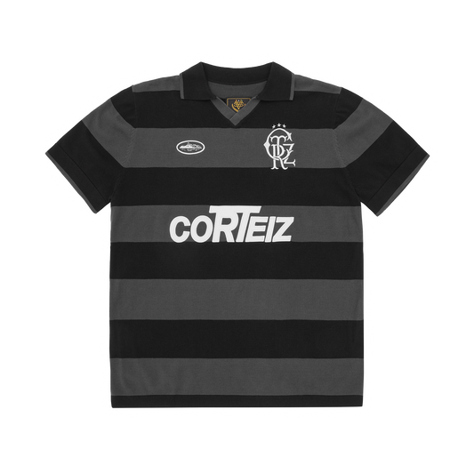 STRIPED KNIT JERSEY [BLACK]