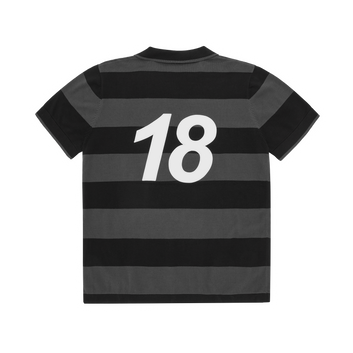 STRIPED KNIT JERSEY [BLACK]