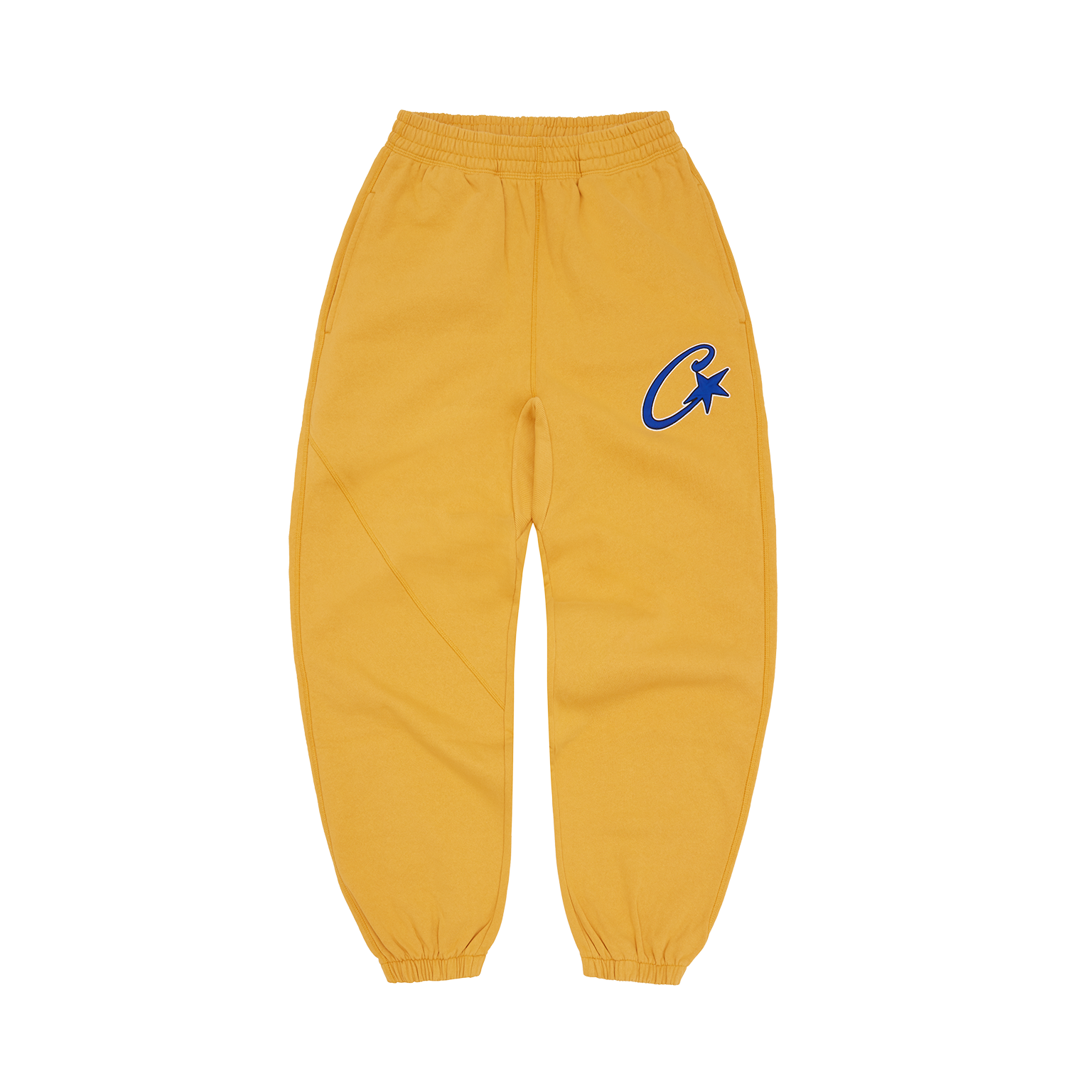 SATIN C STAR APPLIQUE JOGGERS [MUSTARD]