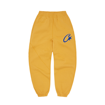 SATIN C STAR APPLIQUE JOGGERS [MUSTARD]