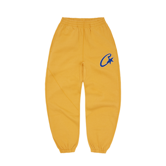 SATIN C STAR APPLIQUE JOGGERS [MUSTARD]