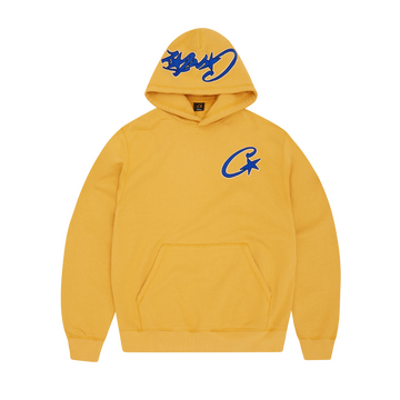 SATIN C STAR APPLIQUE HOODIE [MUSTARD]