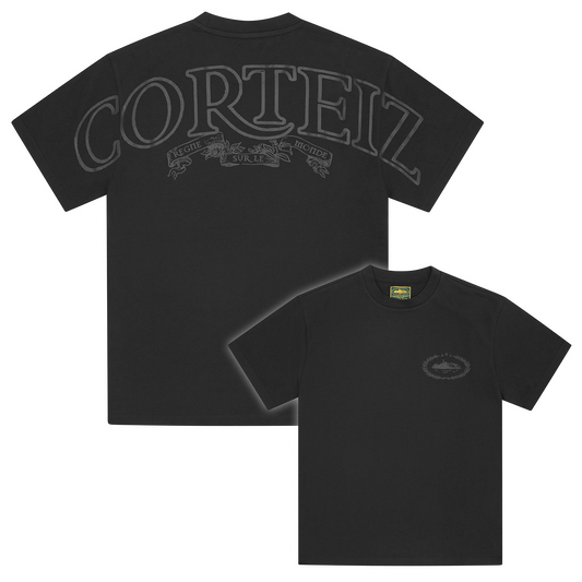 ROYALE HEAVYWEIGHT TEE [BLACK / BLACK]