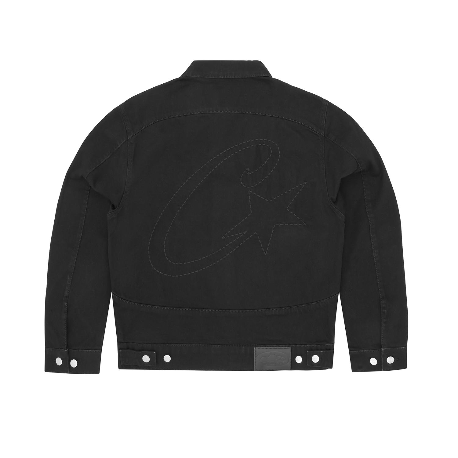 C-STAR STITCH-DOWN DENIM JACKET [TRIPLE BLACK]