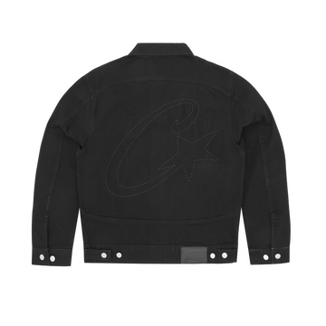 C-STAR STITCH-DOWN DENIM JACKET [TRIPLE BLACK]
