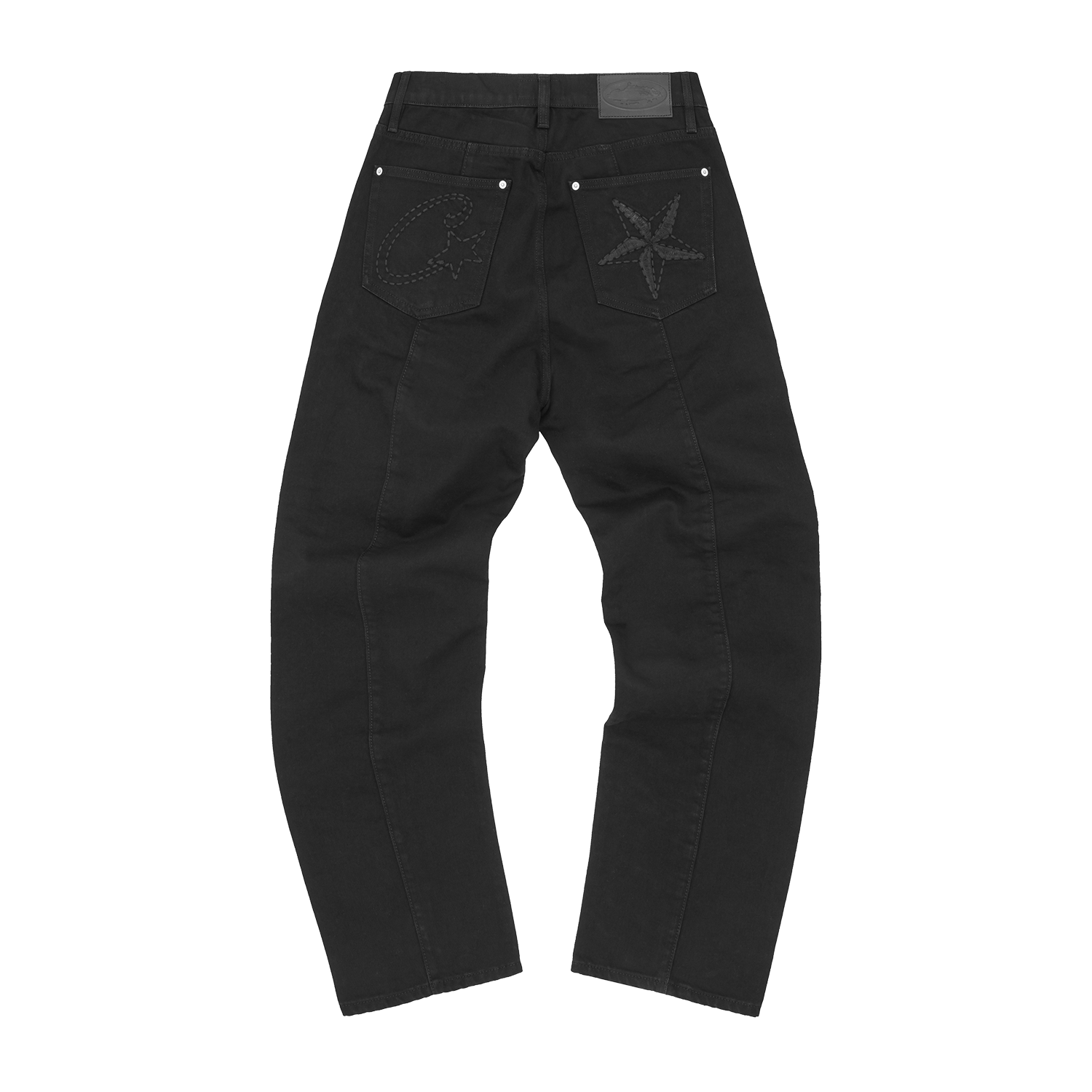 C-STAR STITCH-DOWN JEANS [TRIPLE BLACK]