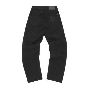 C-STAR STITCH-DOWN JEANS [TRIPLE BLACK]