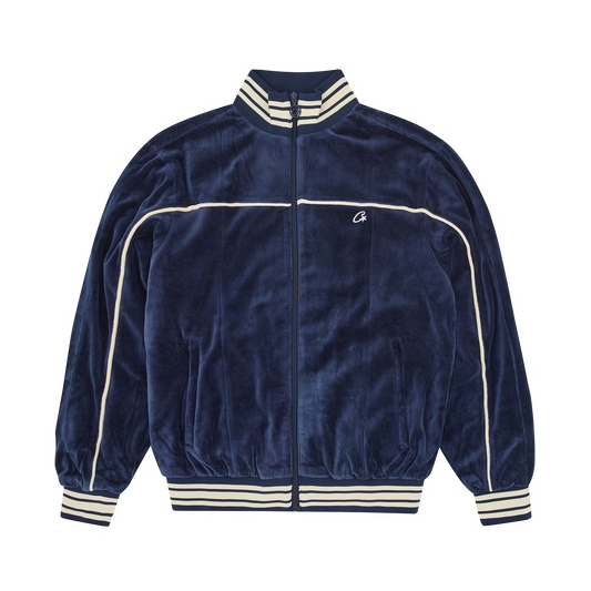 VVS UPTOWN VELOUR TRACK JACKET [NAVY]