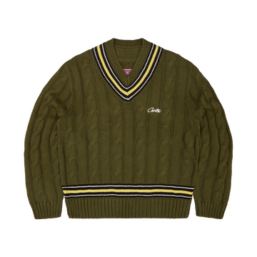WIMBLEDON KNIT SWEATER [KHAKI]