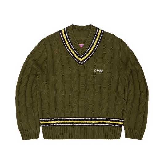 WIMBLEDON KNIT SWEATER [KHAKI]