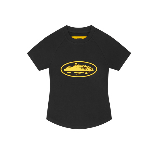 WMNS ALCATRAZ BABY TOP [BLACK & YELLOW]