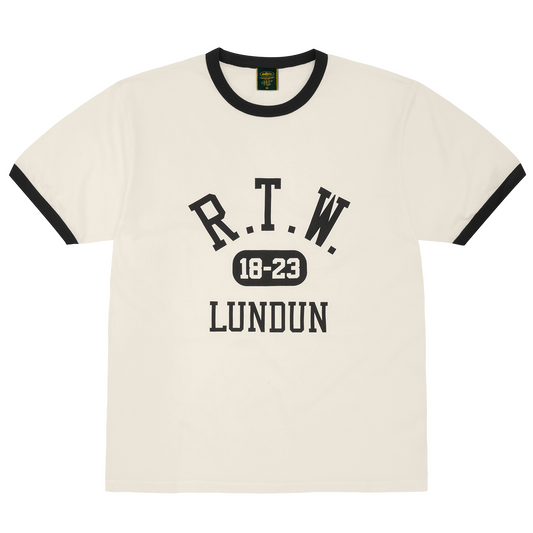 COLLEGE RINGER T-SHIRT [OFF WHITE]