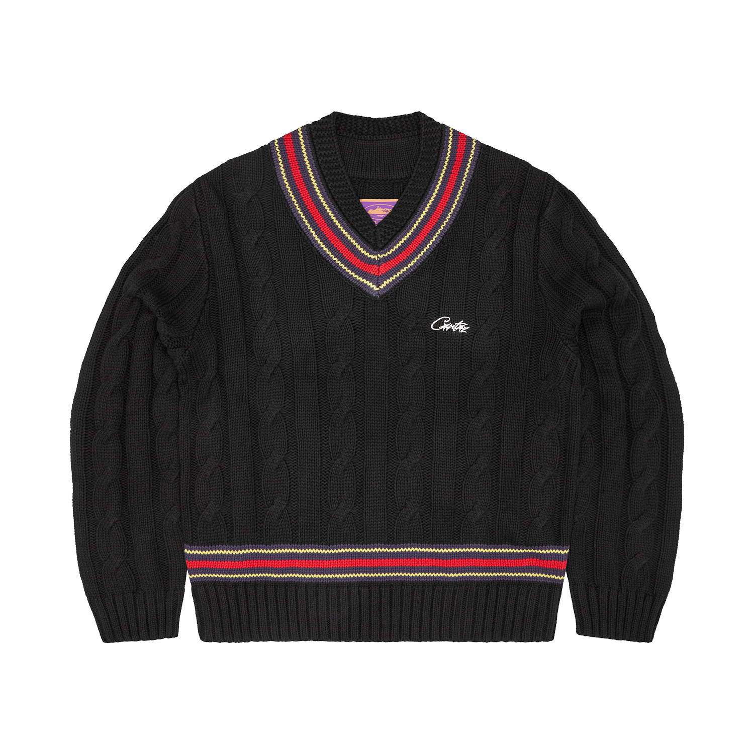 WIMBLEDON KNIT SWEATER [BLACK]